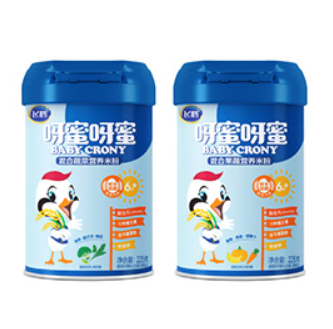 飞鹤呀蜜呀蜜辅食现磨营养米粉原味225g*2件