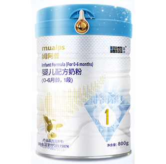 新西兰进口蓝河姆阿普婴儿配方牛奶粉(0-6月领，1段）800g