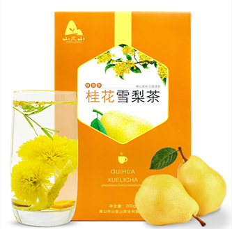 山里山桂花雪梨茶200克