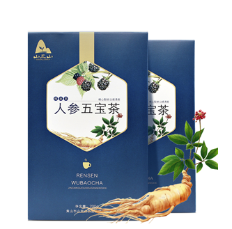 山里山人参五宝茶200克