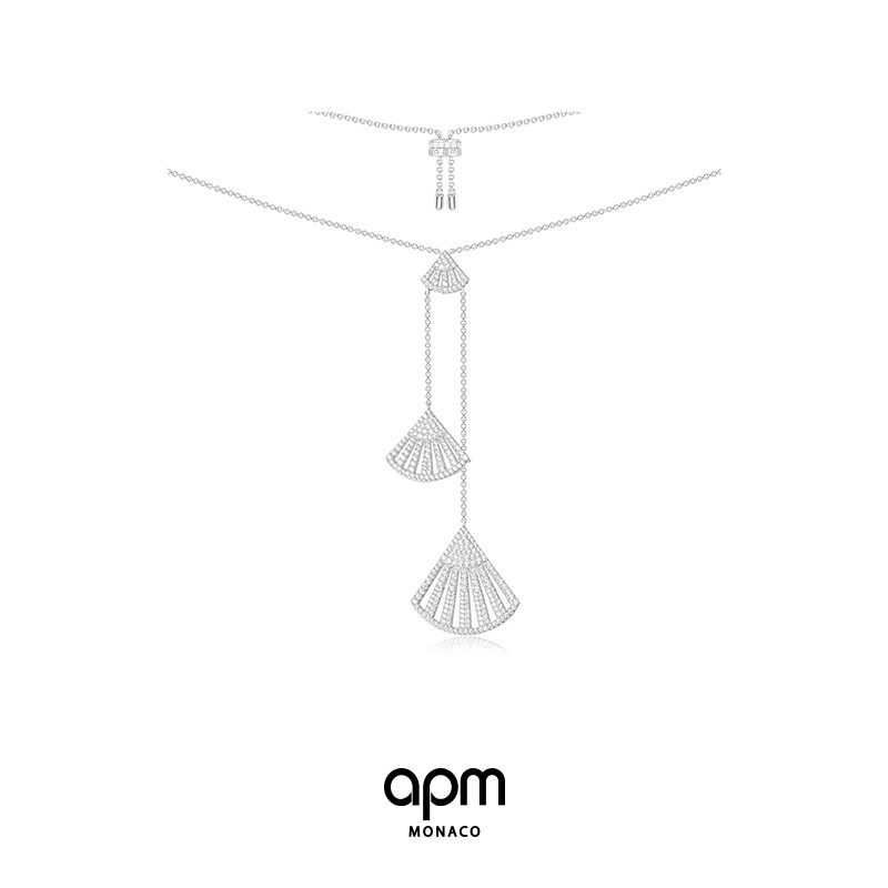 APM Monaco扇形项链女颈链长款 AC3433OX