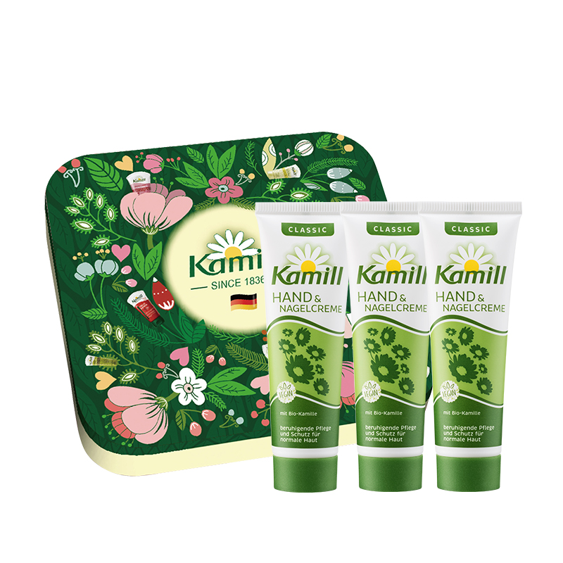德国原装kamill小甘菊手霜礼盒30ml*3
